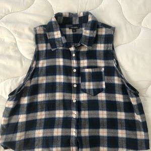 Wild Fable Plaid Flannel Tank (Crop)